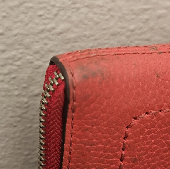 Lowstart "Marc Jacobs Red Leather Wallet - Picture 9 of 11